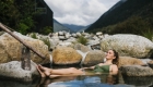 relax in natural hot pool