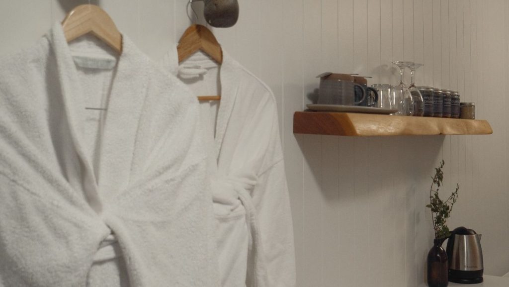 complimentary robes and house-made teas 